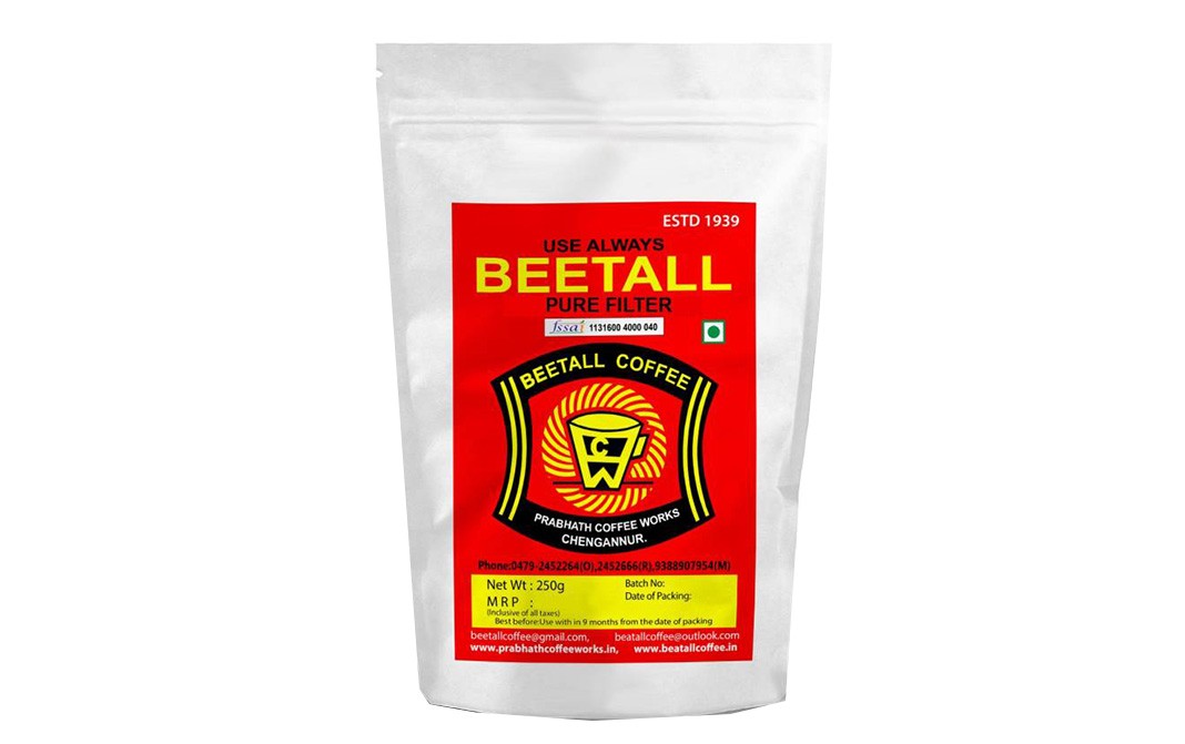 Beetall Pure Filter Coffee   Pack  250 grams